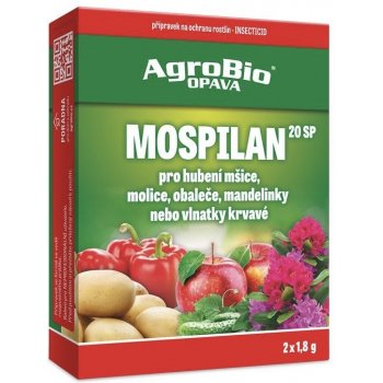 AgroBio Mospilan 20 SP Insekticid proti mšicím a molicím 2 x 1,8 g