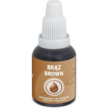 Airbrush barva tekutá Food Colours Brown Hnědá 20 ml