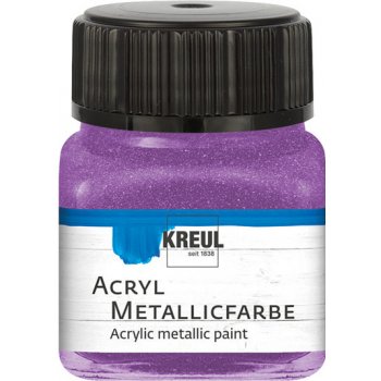 Akrylová barva KREUL 20ml metalická lila Kreul fialová 20ml