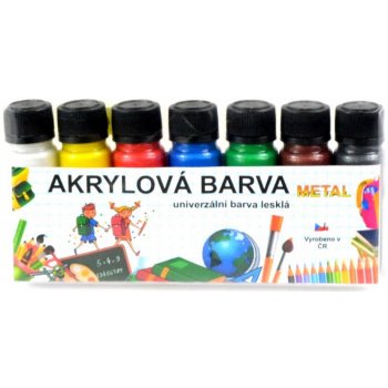 akrylové barvy lesklé sada 7 x 20 g KRU720