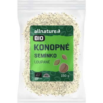 Allnature Konopné semínko loupané BIO RAW 150 g