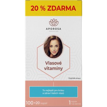 Aporosa Vlasové vitaminy 120 kapslí