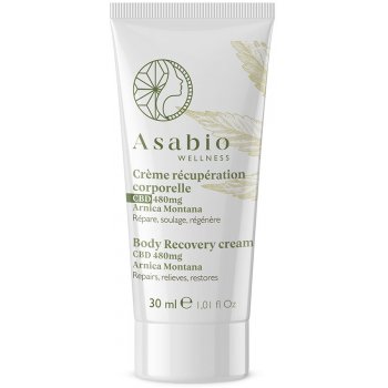 Asabio tělový regenerační krém s CBD 480 mg, 30 ml