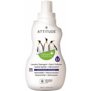 Attitude prací gel a aviváž 2v1 s vůní Mountain Essentials 1050 ml