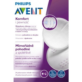 AVENT Prsní jednorázové Ultra Comfort 24 ks