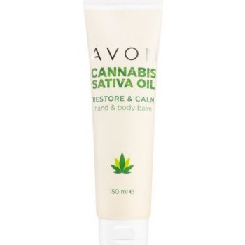 Avon Cannabis Sativa Oil krém na ruce a tělo s konopným olejem 150 ml