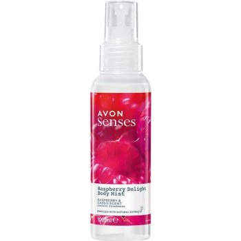 Avon Senses tělový sprej s vůní maliny a rybízového likéru 100 ml