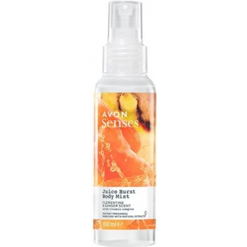 Avon Senses tělový sprej s vůní mandarinky a zázvoru 100 ml