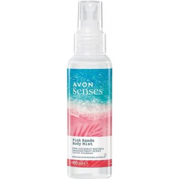 Avon Senses tělový sprej s vůní růžové kokosové vody a dračího ovoce 100 ml