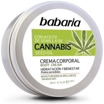 Babaria Cannabis hydratační krém pro citlivou pokožku 200 ml