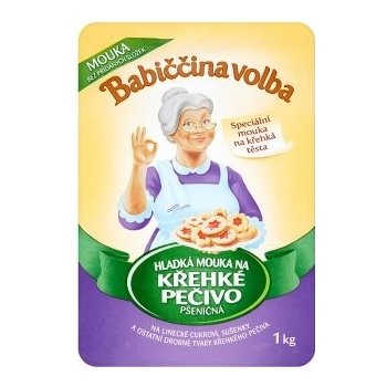 Babiččina Volba Hladká mouka na křehké pečivo pšeničná 1kg