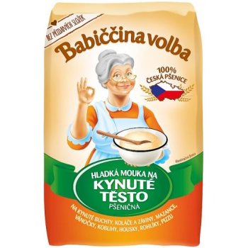 Babiččina volba Mouka hladká na kynuté těsto 1kg