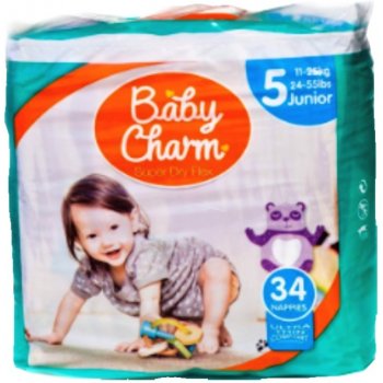 Baby Charm Super Dry Flex 5 Junior 11-25 kg 34 ks