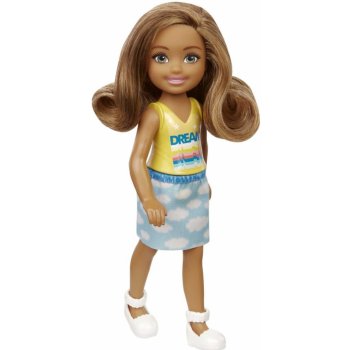 Barbie Club Chelsea Mini Girl Cloud Print Skirt Brown Skin