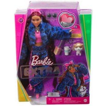 Barbie Extra Modrá teplákovka s leopardím vzorem