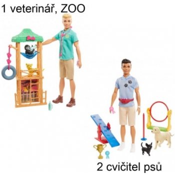 Barbie Ken a povolání herní set Ken cvičitel pejsků