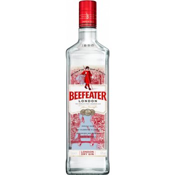 Beefeater London Dry Gin 40% 1 l (holá láhev)