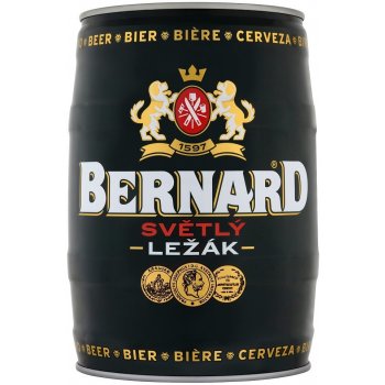 Bernard světlý ležák 11° 4,5% 5 l (sud)