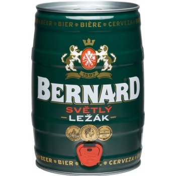 Bernard světlý ležák 12° 5 l (sud)