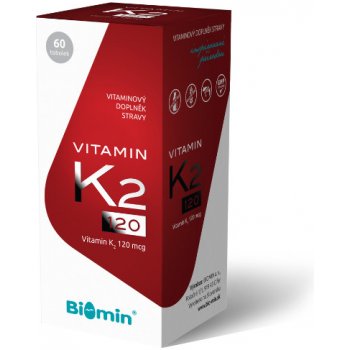 Biomin Vitamín K2 120 mcg 60 tobolek