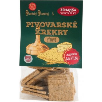 Biopekárna Zemanka Pivovarské krekry sýrové 100 g