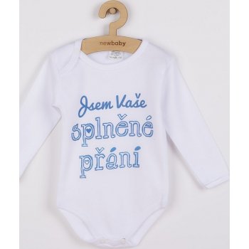 Body s potiskem New Baby Jsem Vaše splněné přání