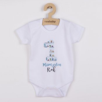 Body s potiskem New Baby Mám jeden Rok