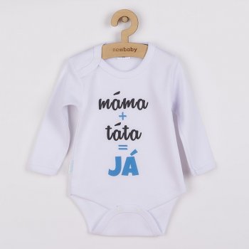 Body s potiskem New Baby máma plus táta rovná se JÁ