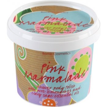 Bomb Cosmetics Pink Marmalade sprchový peeling 400 g