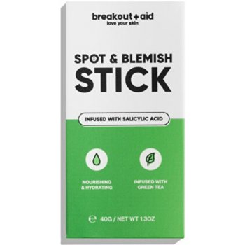 Breakout+aid Spot & Blemish Stick Kaolinová maska na problematickou pleť v tyčince 40 g