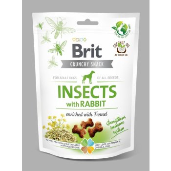 Brit Care Dog Crunchy Cracker Insects with Rabbit enriched with Fennel 200 g