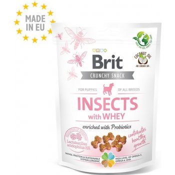 Brit Care Dog Crunchy Cracker Puppy Insects with Whey enriched with Probiotics 200 g