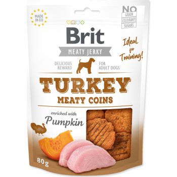 Brit Jerky Turkey Meaty Coins 80 g