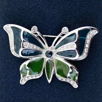 Brož Butterfly Swarovski comp. 09/273401