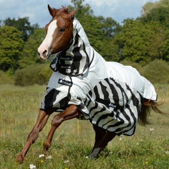 Bucas BuzzOff Zebra Rain Neck síťová deka i do deště