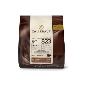 Callebaut 823 mléčná čokoláda 33,6% 400 g