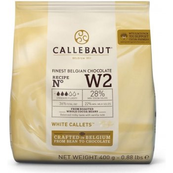 Callebaut Čokoláda bílá W2 28% 400 g