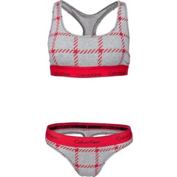 Calvin Klein BRA SET Dámský set spodního prádla Šedá