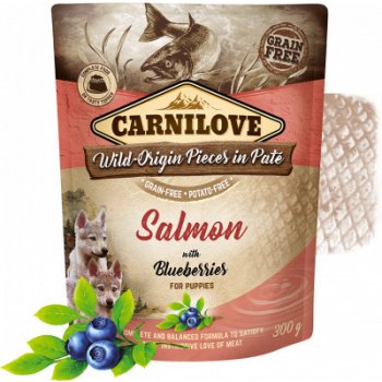 Carnilove Pouch Paté Salmon & Blueber Puppies 300 g