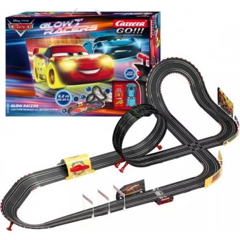 Carrera Autodráha GO 62559 Disney Cars Glow 6,2 m, 62559