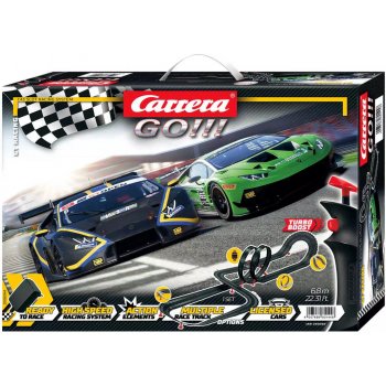 Carrera Autodráha GO!!! GT Racing 6,8m závody Turbo 1:43 na trafo