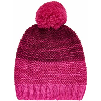 čepice Dětská zimní čepice COLOR KIDS Hat w. melange stripes sugar pink