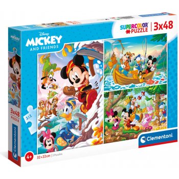 Clementoni Mickey Mouse 3 x 48 dílků