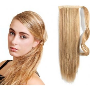 CLIP IN CULÍK 100% LIDSKÉ REMY VLASY 50CM PŘÍRODNÍ/SVĚTLEJŠÍ BLOND