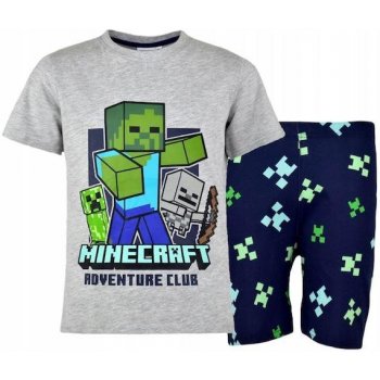 Cool Club chlapecké pyžamo Minecraft šedá