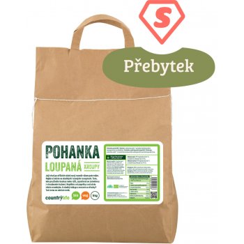 Country Life Pohanka loupaná kroupy Bio 5kg