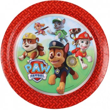 Decorata Party PAW Patrol talíře růžové 23 cm