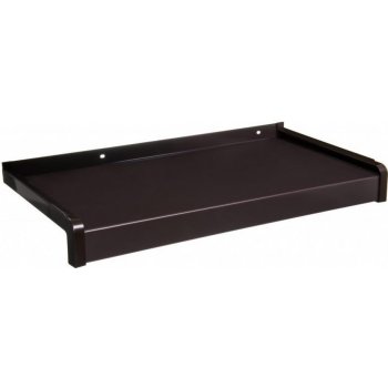 DEOKORK Venkovní hliníkový ohýbaný parapet nos 40 mm 90x500 mm Hnědý