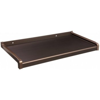 DEOKORK Venkovní hliníkový tažený parapet nos 25 mm 50x500 mm Bronz ELOX