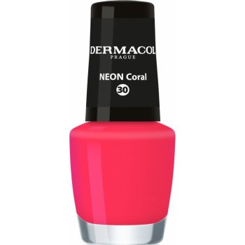 Dermacol Neonový lak na nehty 30 Neon Coral 5 ml